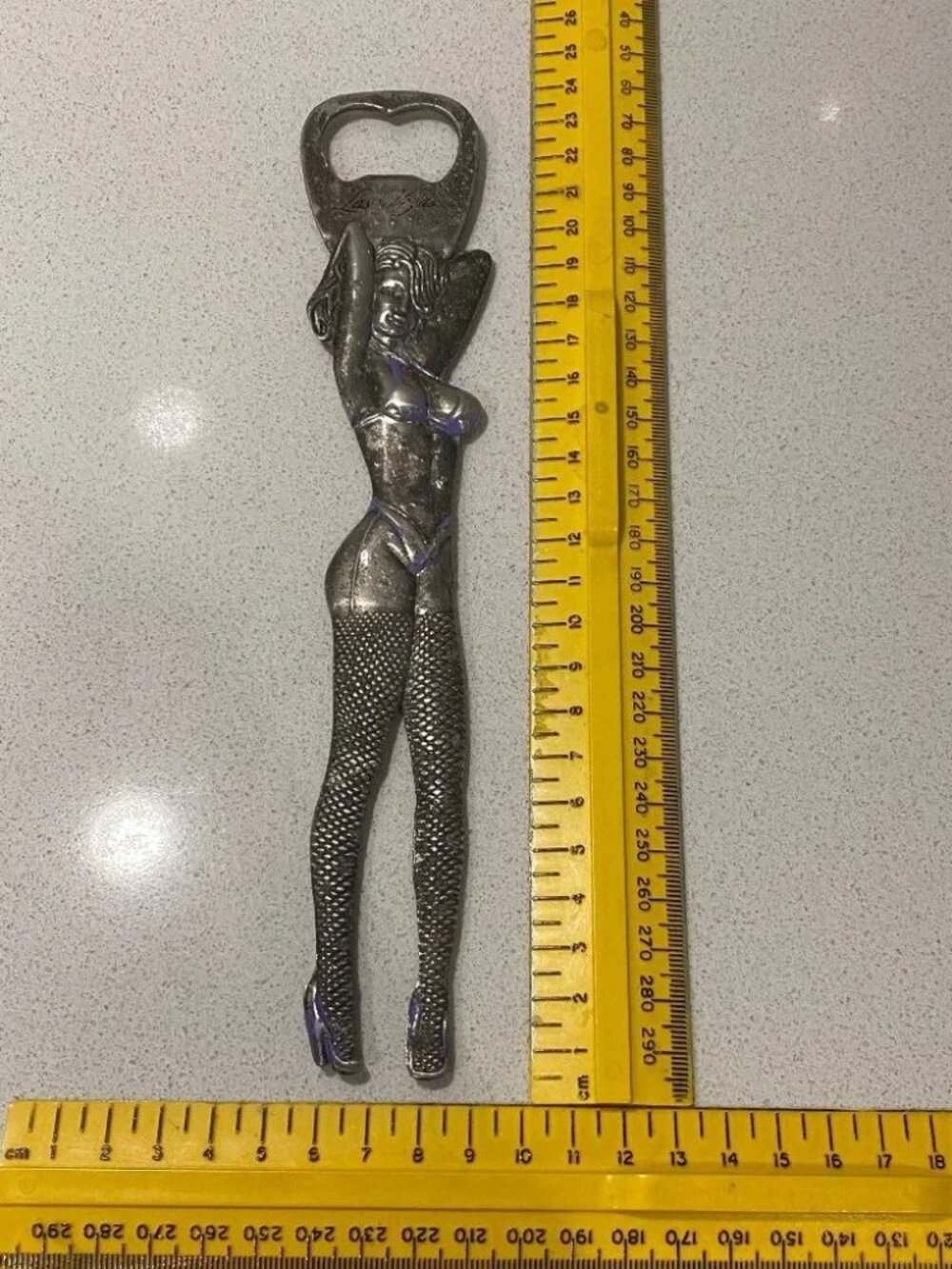 Vintage Las Vegas Showgirl bottle opener eclectic
